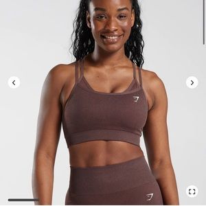 Brown GymShark Sports Bra